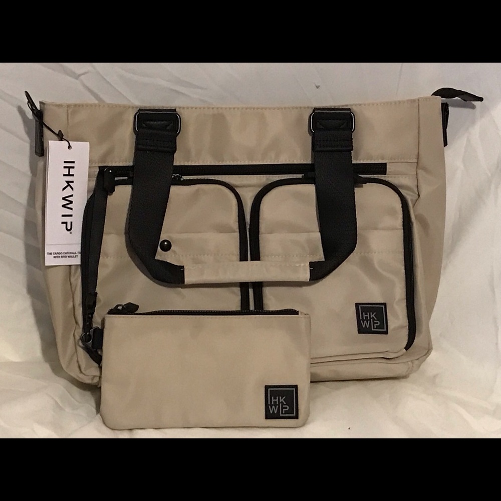 IHKWIP Cargo Catchall Tote with matching RFID wallet.